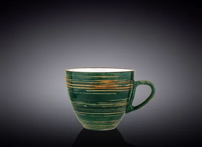 Zdjęcie produktu dla Kubek do kawy Wilmax, 300 ml, zielony, porcelana, WL-669536/A