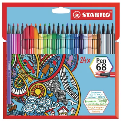 Immagine prodotto di STABILO Pen 68 marcatore Fine Multicolore 24 pz
