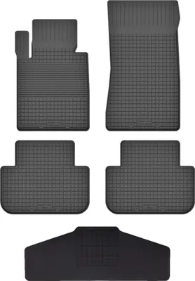 Produktbild von Gummi Fußmatten Set Für: Citroen  Berlingo Ii  (2008-2018) Gummimatten Schwarz