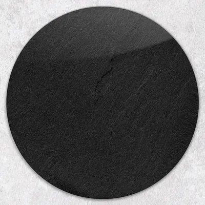 Produktbild von Glas-Herdabdeckplatten Glaskeramikkochfeld-Abdeckung Spritzschutz Glas Runden Schneidebrett fi40 cm - Schwarzer Stein