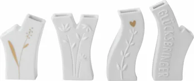 Produktbild von Miniblumen Vasen Set "Glücksbringer"