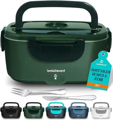 Produktbild von Elektrische 3-in-1-Mahlzeitbox - RVS, 1,5L, tragbar