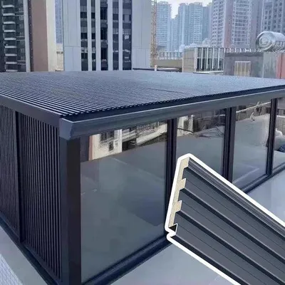 Produktbild von Metall-Dachplatten - Wellplatten - Gewächshaus Pergola - Polycarbonatfüllung - 0,6 mm Dicke - Grau