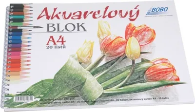 Image de Bloc aquarelle A4, vierge, 20 feuilles