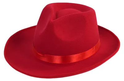 Obrázek produktu pro Klobouk Fedora se širokou krempou a saténovou stuhou
