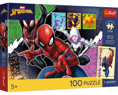 Produktbild von TREFL Puzzle Premium Plus Kinder: Spiderman 100 dlks