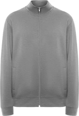 Image de Roly - Sweat-shirt "Ulan" fermeture éclair de haut en bas pour homme/femme unie PF4251 (L) (Gris chiné)