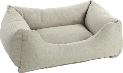 Hundebett rechteckig beige 65x50x20 cm