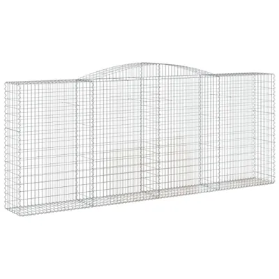 Obrázok produktu pre vidaXL Gabión s vysokým oblúkom 400x50x160/180 cm Pozinkované železo