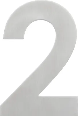 Produktbild von Alpertec Hausnummer 2 Edelstahl