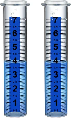 Image de Verre de rechange pour pluviomètre - 2 pièces, 178 cm - Tube de pluviomètre en verre pour l'extérieur (grande échelle) dans le jardin