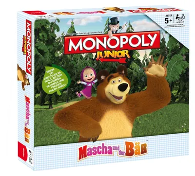 Produktbild von Monopoly Junior Masha und der Bär Brettspiel Gesellschaftsspiel Spiel