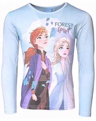 Produktbild von Langarmshirt Frozen Elsa & Anna Hellblau 92 cm