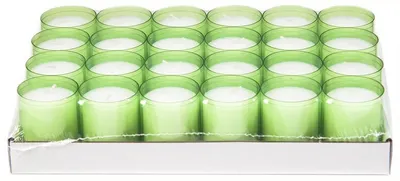 Produktbild von 4x Sovie® Refill Kerzen in Kiwi 24 Stück im Tray - Brenndauer ca. 24 Stunden