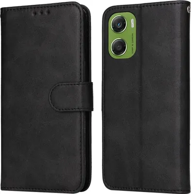 Image de Étui à rabat en similicuir pour Motorola Moto G06 4G avec compartiment pour cartes et fonction support