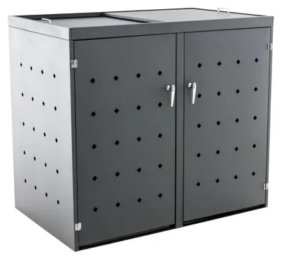 Produktbild von CLP Mülltonnenverkleidung Nelli,anthrazit 132x80x116 cm