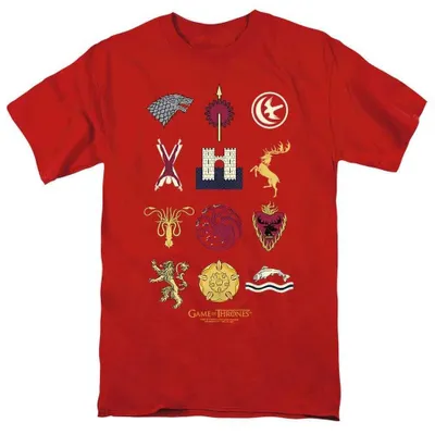 Produktbild von Game of Thrones - T-Shirt für Herren/Damen Uni TV39404 (XL) (Rot)