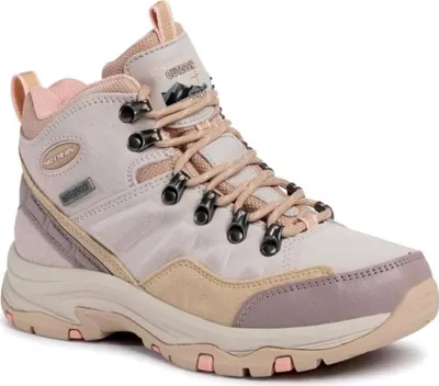 A single hiking boot is shown against a white background.
