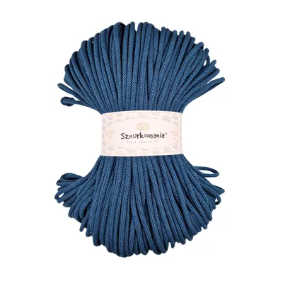 Obrázek produktu pro Bavlněná šňůra s jádrem 5 mm 100 m, příze na macramé, šňůra na macramé, háčkovaná šňůra, šňůra na macramé, přírodní příze, šňůra 5 mm, pletená bavlněná šňůra