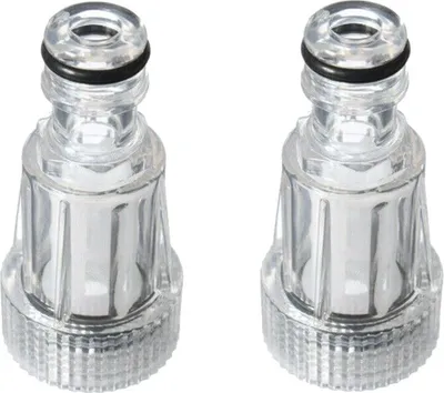 Produktbild von 2x Trade-Shop Ersatz Wasserfilter / Kompaktfilter kompatibel mit Kärcher K2-K7 Hochdruckreiniger, 3/4" Anschluss, 3cm Durchmesser, 175 PSI, 140° max