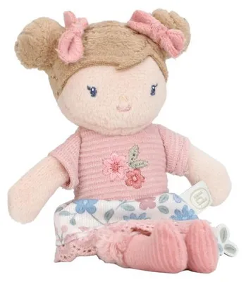Produktbild von Little Dutch Weiche Stoffpuppe Kuschelpuppe - Rosa - 10 cm - ab 12 Monate