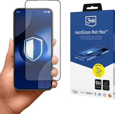 Produktbild von 3MK HardGlass, Samsung, Galaxy S24+, Schlagfest, Kratzresistent, Schwarz, Transparent, 1 Stück(e)