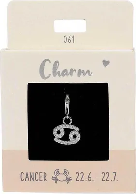 Produktbild von Depesche Charms Express Yourself für Halsketten und Armbänder : Cancer silver Charms Express Yourself für Halsketten und Armbänder: Cancer silver