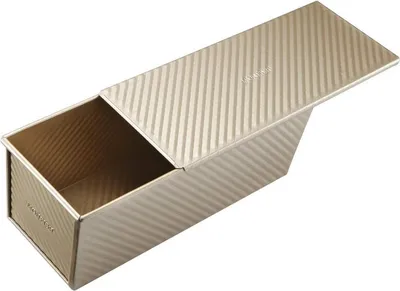 Obrázok produktu pre Monfish Pullman Brotbackform Champagner Gold Antihaft 34 x 13,5 x 12 cm