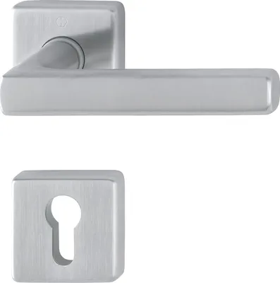 Immagine prodotto di HOPPE set di maniglie a leva DALLAS - su rosa PZ, 37 - 42, acciaio inox satinato