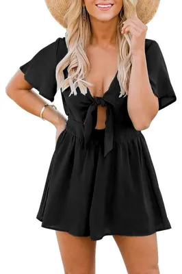 Produktbild von Imily Bela Kurzer Damen-Sommer-Jumpsuit, y, süß, locker geschnitten
