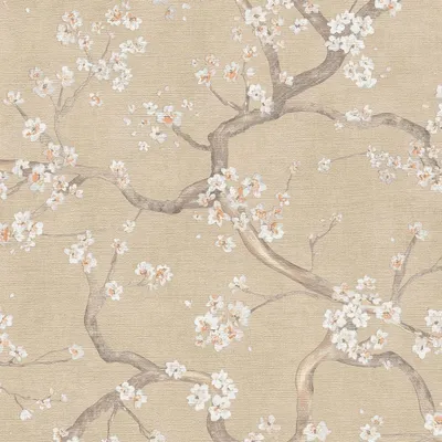 Produktbild von Profhome 781992-GU Blumen Tapete Floral beige creme-weiß grau orange 5,33 m2