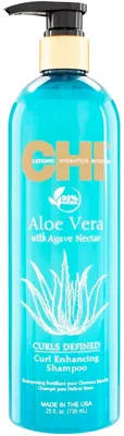 Obrázek produktu pro CHI Aloe Vera Curls Defined Curl Enhancing Shampoo vyživující šampon pro kudrnaté vlasy 739 ml