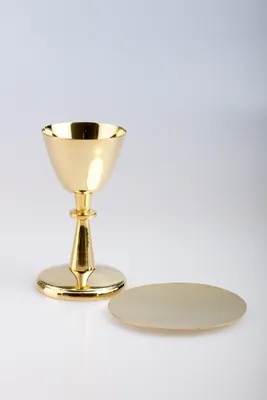 Produktbild von Reise Kelch mit Patene vergoldet, 13 cm