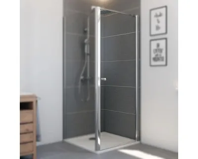 Produktbild von Drehtür für Seitenwand Breuer Elana 6 100 cm Anschlag rechts Klarglas Profilfarbe chrom