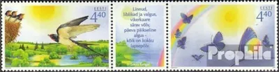 Produktbild von Briefmarken Estland 2005 Mi 518-519 Dreierstreifen (kompl.Ausg.) postfrisch Kinder