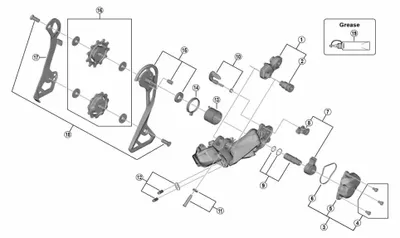 Produktbild von Shimano Gs-rd-r8050 Innenkäfigplatte Silber Silber One Size