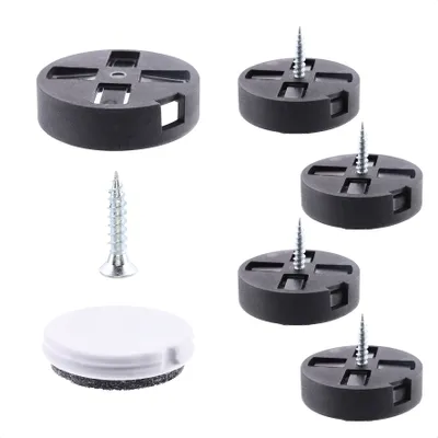 Produktbild von WAGNER QuickClick® 4er-Set zum Anschrauben 2in1 EQUALIZER DUO 4x Basis+Schraube+Gleiteinsatz Ø 25 mm, DE Ware - 16793099