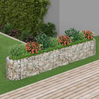 Produktbild von Maison Exclusive - Gabionen-Hochbeet Verzinktes Eisen 330x50x50 cm