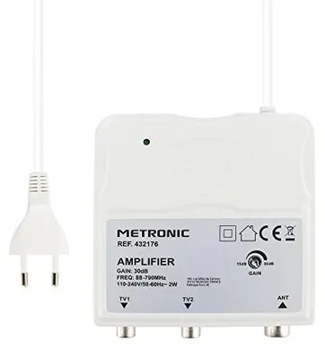 Produktbild von Metronic 332176 Innenbereich Verstärker UKW/VHF/UHF 4G-Filter Weiß