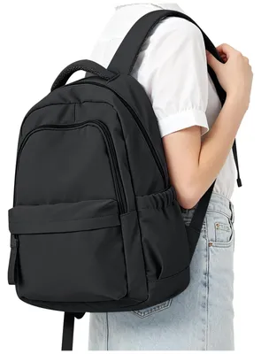 Productafbeelding van Rugzak - Schoolrugzak - Laptoprugzak 14 inch - Zwart - 18 liter