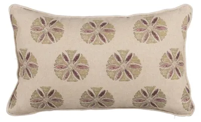 Kissen Baumwoll-Leinen beige 45x30 cm waschbar