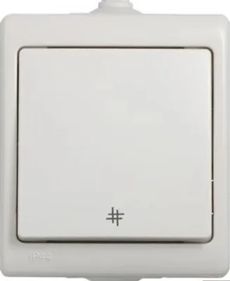 Produktbild von Aufputz-Kreuzverbinder, hermetisch, weiß, IP44, VENA 150407