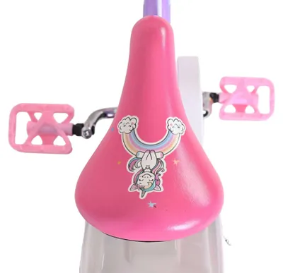Produktbild von Volare Unicorn Kinderfahrrad – Mädchen – 14 Zoll – Lila – Zwei Handbremsen