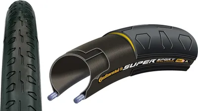 Image de Continental 0100343 Super Sport Plus Pneu Fixie, pliable, 25-622 (28', 700x25C), noir/noir