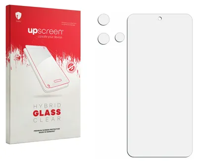 Produktbild von upscreen Schutzglas für Motorola Moto 60 Neo (Display+Kamera) Schutzfolie Panzer Folie Glas Display Schutz klar