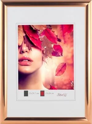 Produktbild von Art Line Kunststoff Bilderrahmen Wanddeko Collage Poster Fotorahmen Bildträger Lifestyle - Farbe: Rose Gold | Format: 30x45