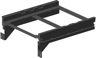 Immagine prodotto di Staffa per cestino Ninka eins2fünf NL 500 KB 500mm - Staffa per cestino da incasso, plastica grigio scuro