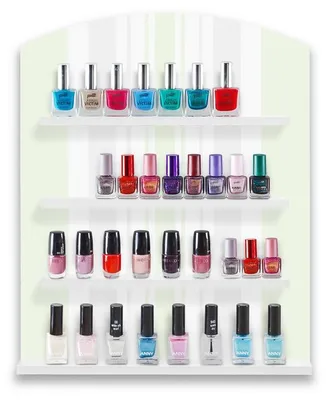 Produktbild von Nagellackregal Wandregal NAILBOARD Aufbewahrung Organizer Setzkasten versch. Modelle, Farbe:Grün BHT 340 x 420 x 70 mm