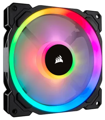 Zdjęcie produktu dla Corsair CO-9050073-WW Lüfter CORSAIR 140*120*25 Dual LL140 RGB LED Single retail