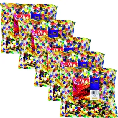 Produktbild von 5 x 50 g Beutel buntes Konfetti, Idena